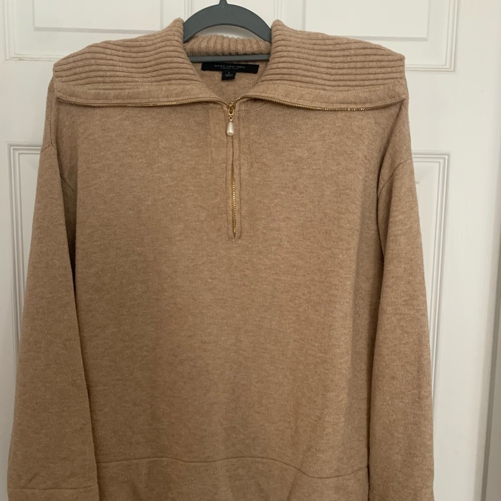 Marc of New York - Large - 1/4 Zip Fold Over Collar